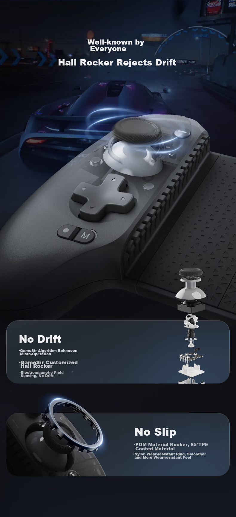 Беспроводной игровой контроллер GAMESIR G8+ для мобильных устройств, ПК, Nintendo Switch