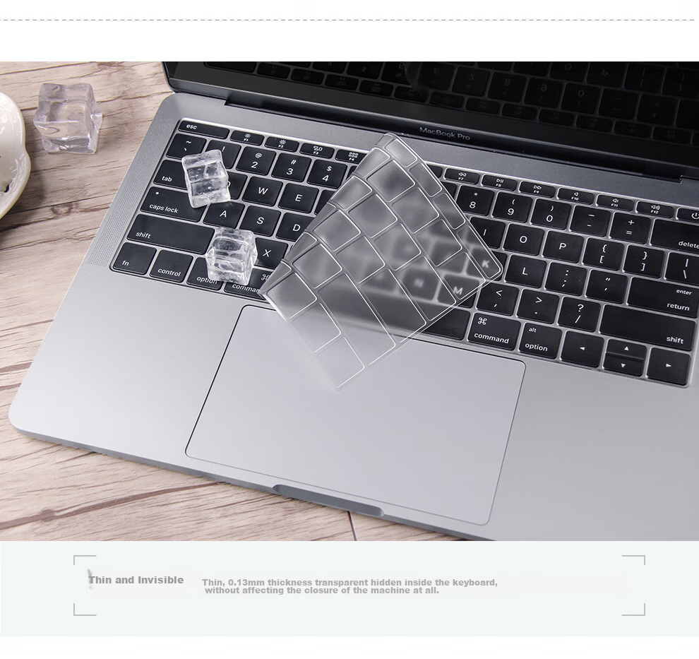 Защитная пленка для клавиатуры Jichuan Apple MacBook Air 13.3 дюйма, A1466/A1369, ультратонкая, прозрачная, водонепроницаемая, пылезащитная