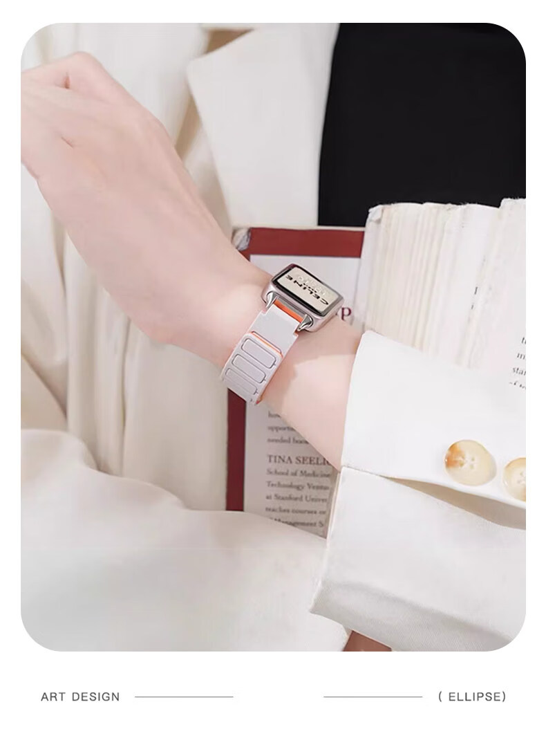 Ремешок Mashi для Huawei Watch 5/4/3/GT 6/5/GT4/3/2/Pro/Honor Magic2, магнитный силиконовый, цвет "Звездная пыль", 22 мм