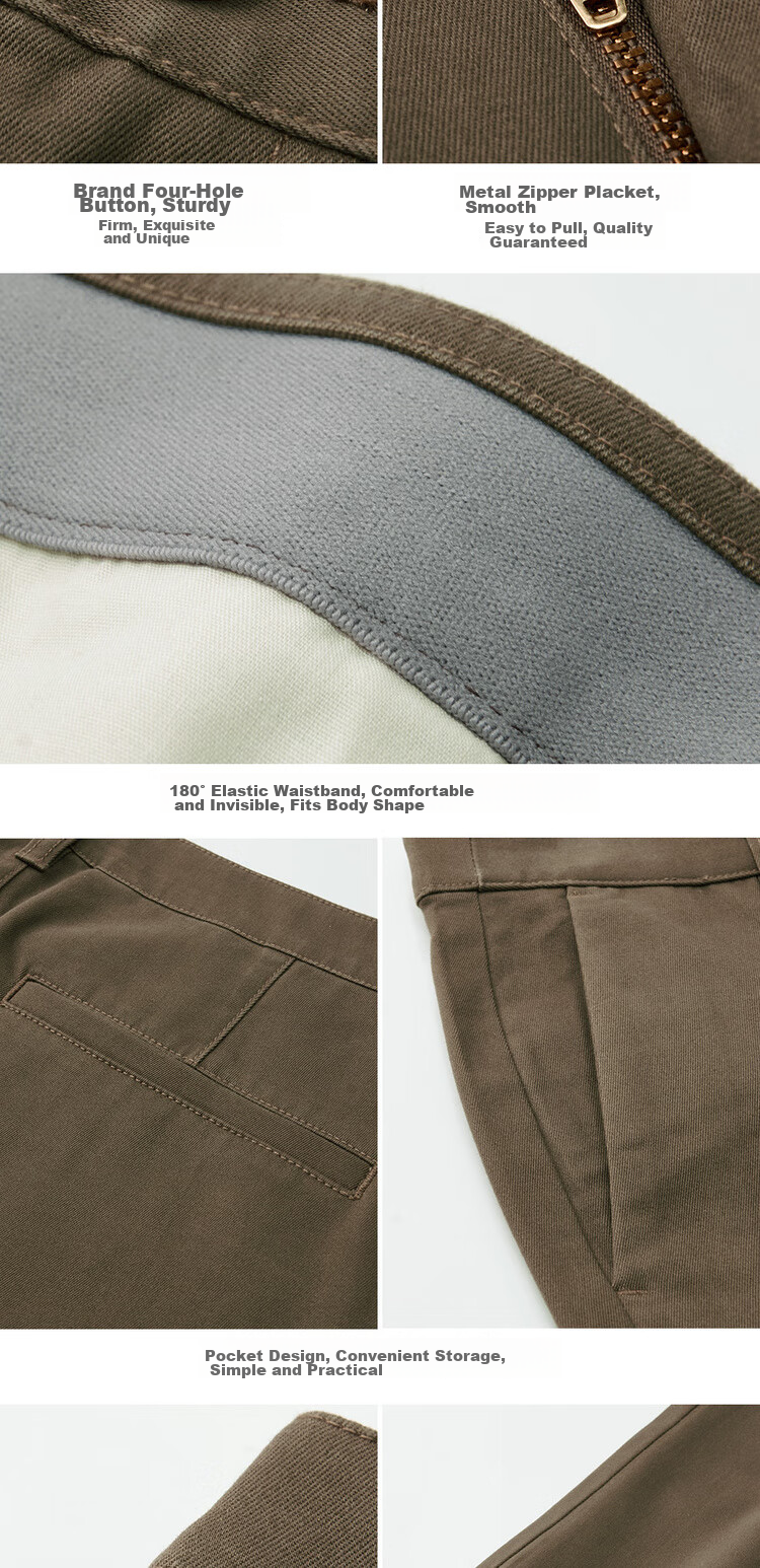 Брюки Giordano Easy-Care для мужчин, теплые, зауженного кроя, устойчивые к складкам, повседневные брюки 01114675