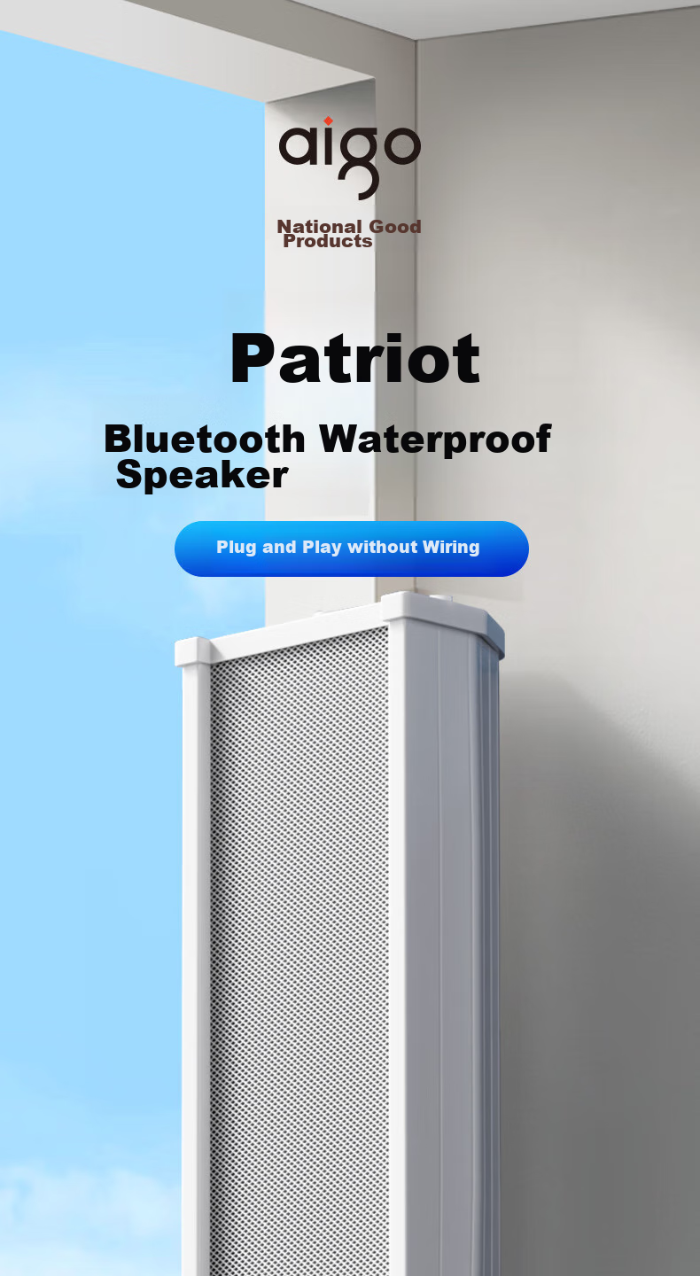 Пассивная колонка Aiguozhe 300,000 Вт, Bluetooth, водонепроницаемая, для магазинов, настенная, для общественных систем, коммерческая X156