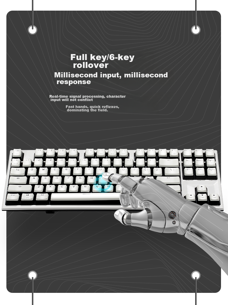 Игровая механическая клавиатура Hyeku X3Pro с беспроводным подключением Bluetooth, 87 клавиш, сменные кейкапы PBT, подставка для рук, черный