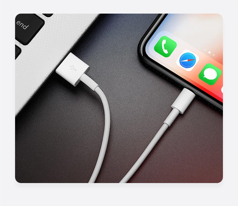 Зарядное устройство KOVOL для iPhone 14/13/12/11/XR/8 Plus, 5V/1A, белый