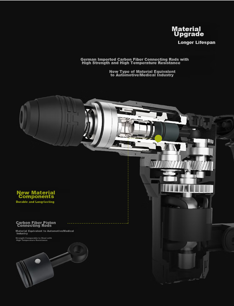 Ударная дрель WORX WU327D 1050 Вт, 26 мм, двойного назначения, с регулировкой скорости, патрон 4-х кулачковый