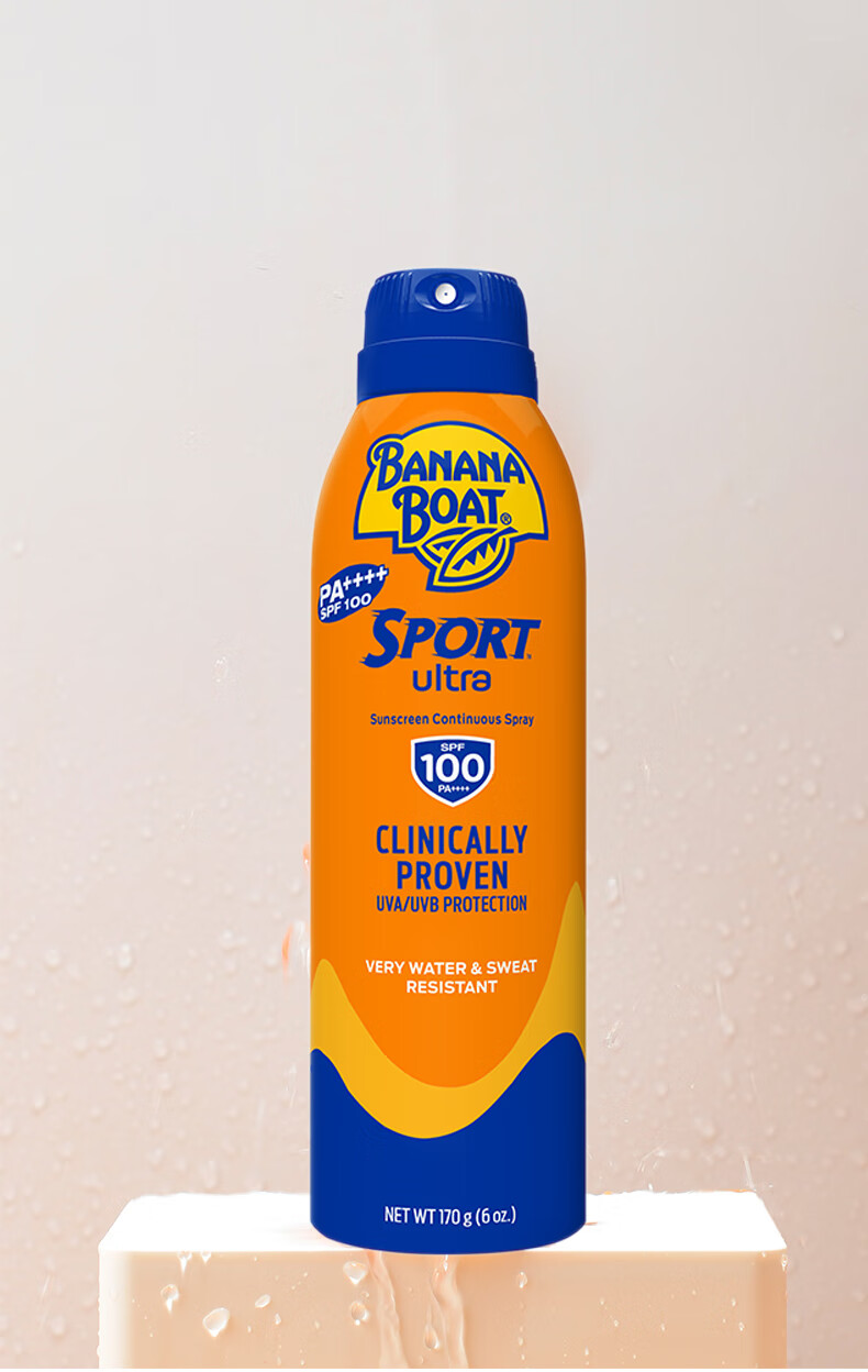 香蕉船（Banana Boat）美国进口户外运动防晒喷雾SPF100 170g全身防晒防水防汗男女适用