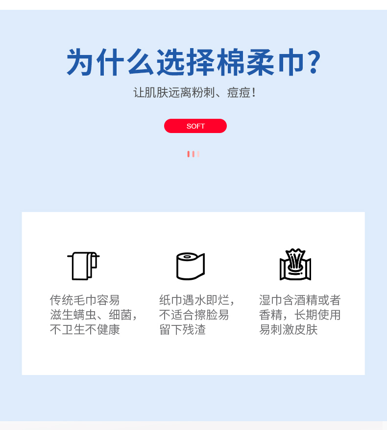 贝览得（beautyblend）一次性洗脸巾擦脸巾洁面巾纯棉家用美容院 加厚珍珠纹60片*3盒
