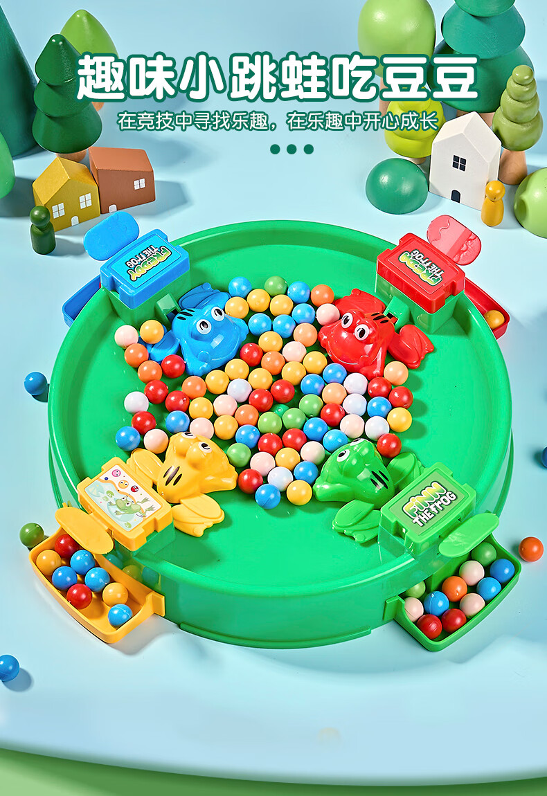 Настольная игра "Жадная лягушка" Mbery, интерактивная игра для детей от 3 до 6 лет, развивающая моторику, для всей семьи
