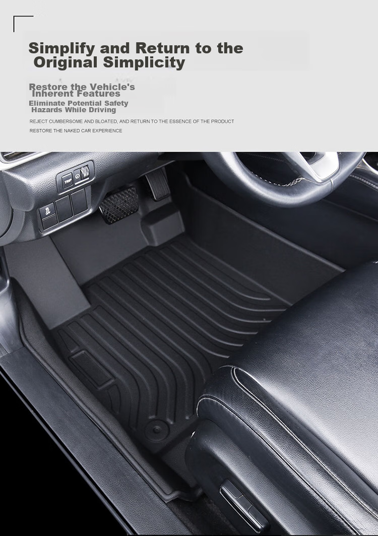 Коврики для Honda Accord 10 поколение 2018-2022, комплект 5 шт., BOLISH, TPE, черные