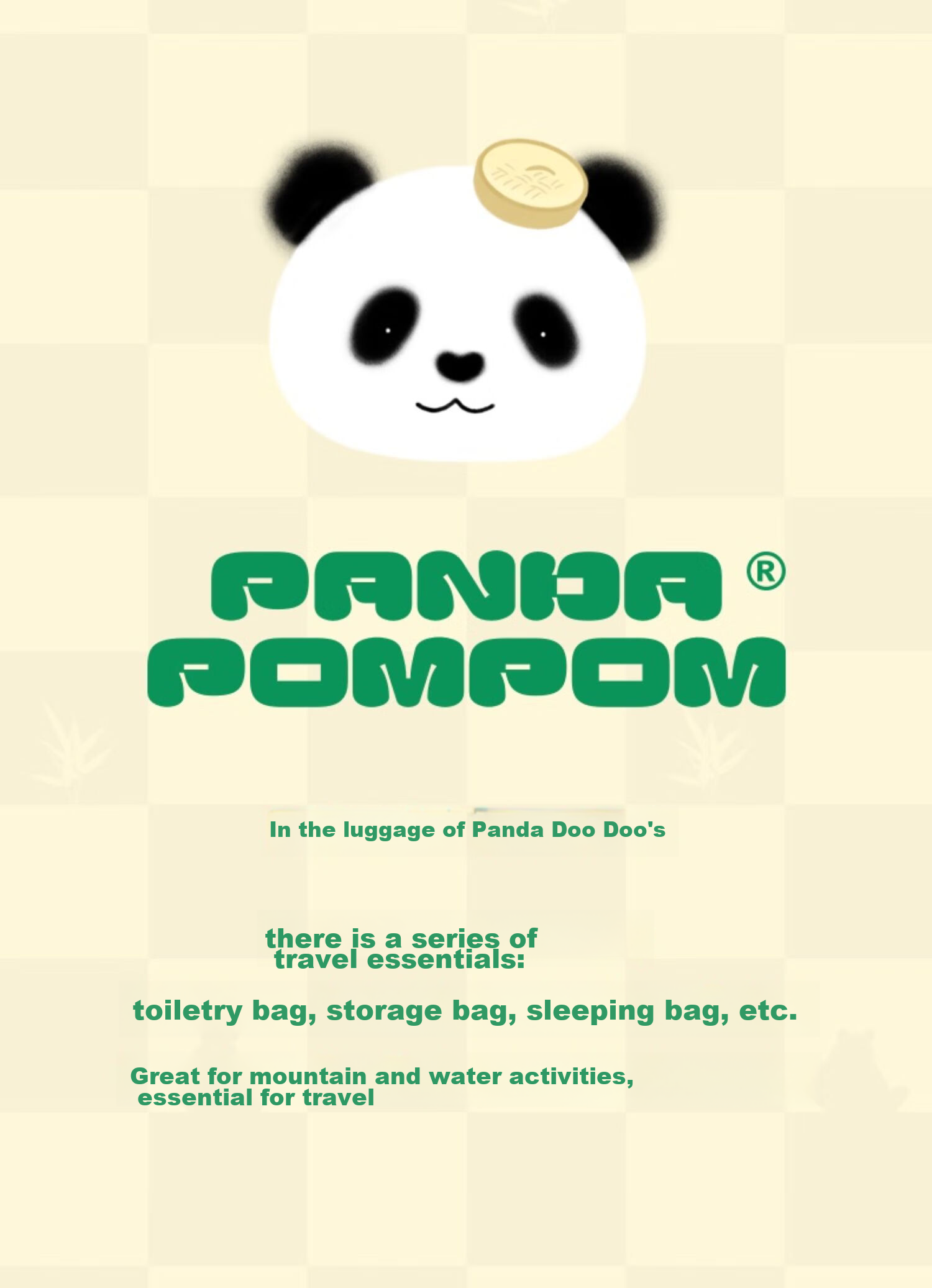 Набор для путешествий THE BEAST Panda, подушка для шеи, одеяло, сумка, брелок