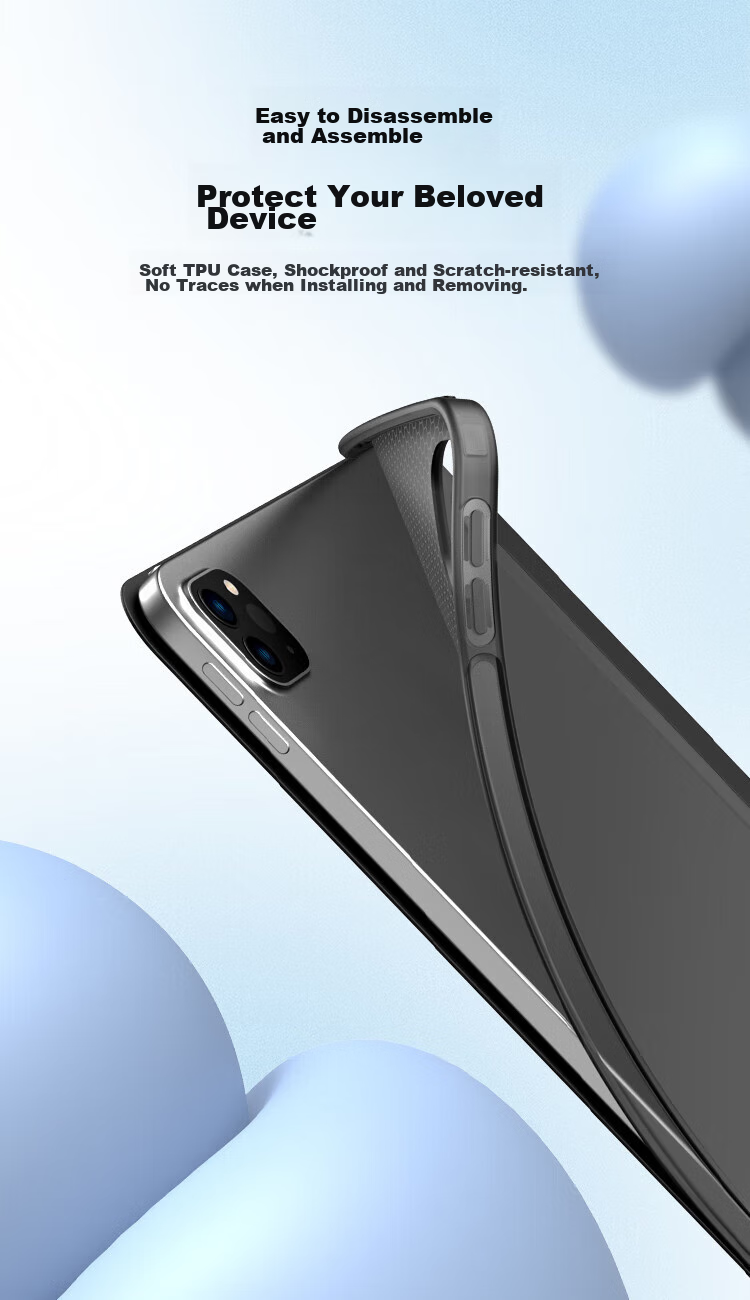 Чехол ALittleFlower для iPad Air 4/5, 10.9 дюймов, противоударный, с поддержкой Smart Sleep, черный
