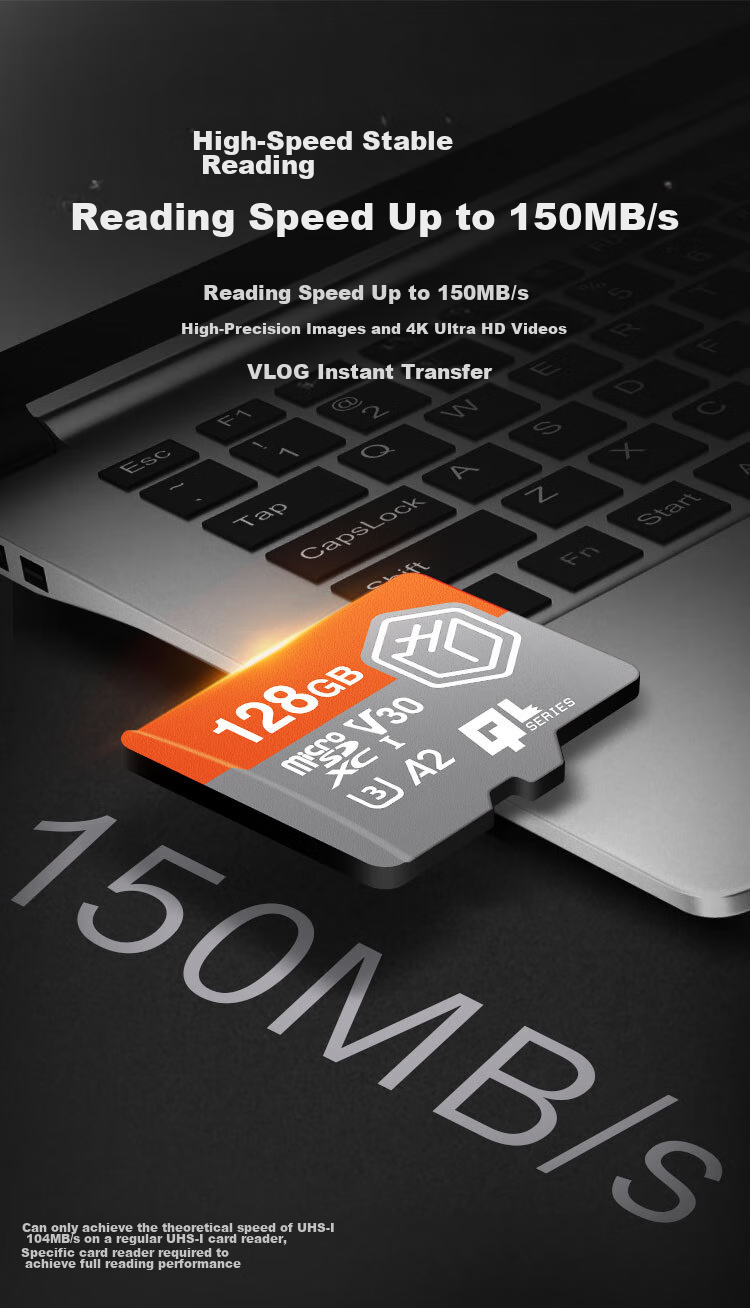 Карта памяти JD Original 128GB Kylin Series TF (MicroSD) U3 C10 A2 V30 для смартфонов, планшетов и игровых приставок