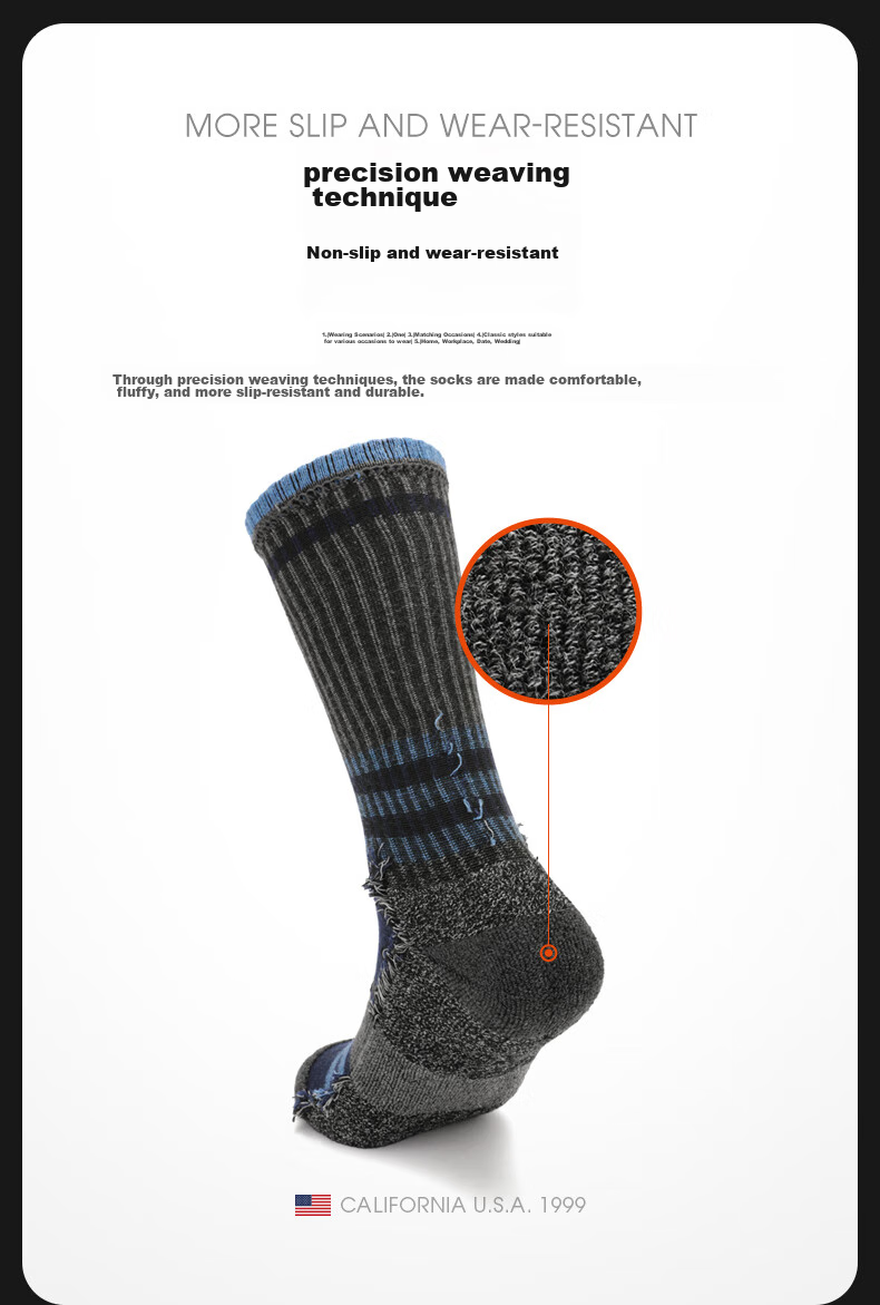 Носки TFO Merino Outdoor Socks, дышащие, из шерсти мериноса, для спорта, бега, хайкинга и альпинизма, мужские, темно-серые