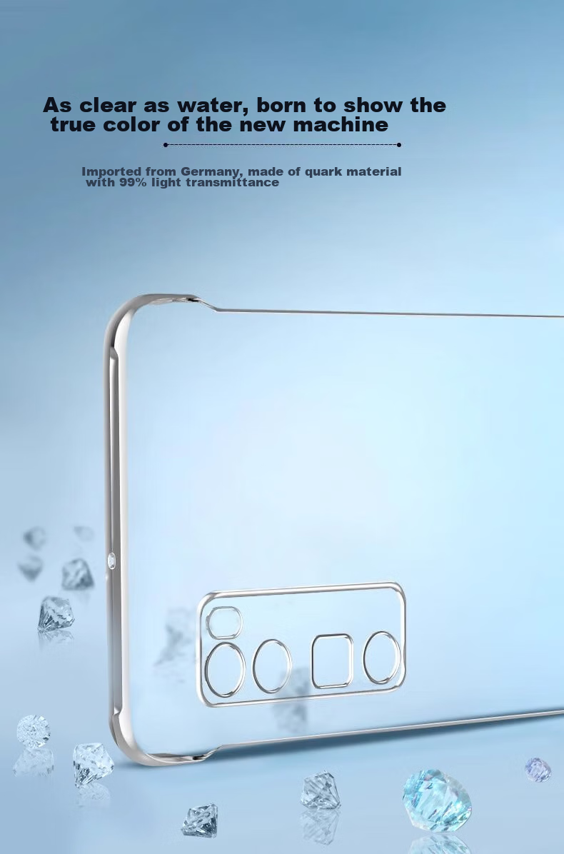 ZHIWEISHI Чехол для Huawei Nova 7 Pro, ультратонкий, полностью прозрачный, безрамочный, ударопрочный