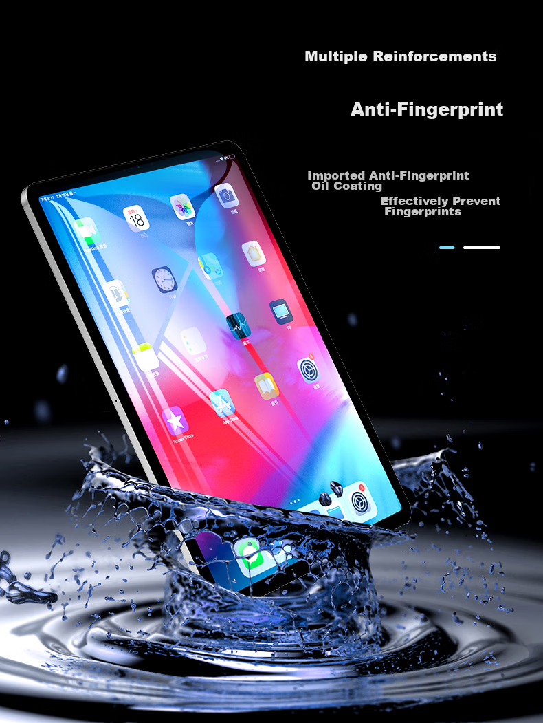 Защитное стекло BIAZE для iPad Air 5/4 10.9 дюймов, iPad Pro 11 дюймов, полноэкранное, из закаленного стекла, противоударное, противоударное, противоскользящее, прозрачное