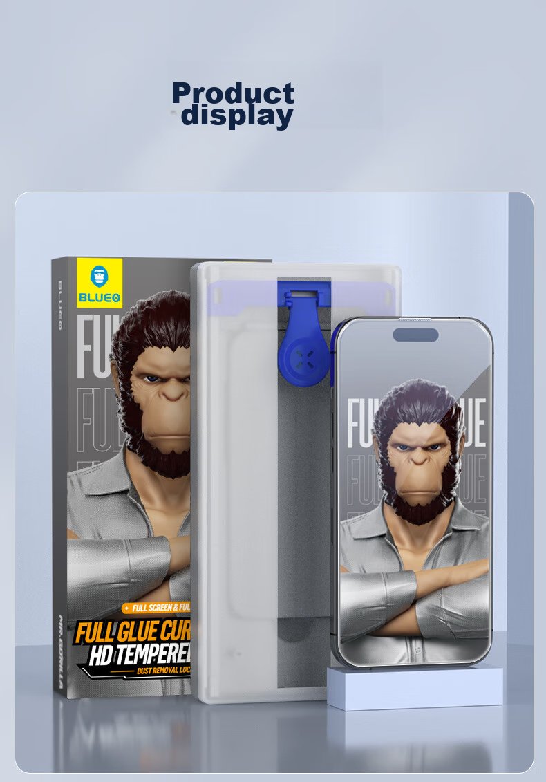 Защитное стекло Lanxingxiansheng для iPhone 15 Pro Max, полноэкранное, HD, антибликовое, противоударное
