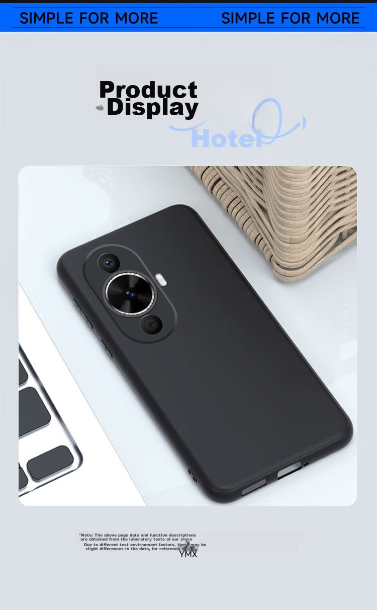 Чехол для Huawei Nova 12 Vitality Edition / Nova 11, KOOLIFE, черный, с защитой камеры, противоударный, TPU, простой стиль