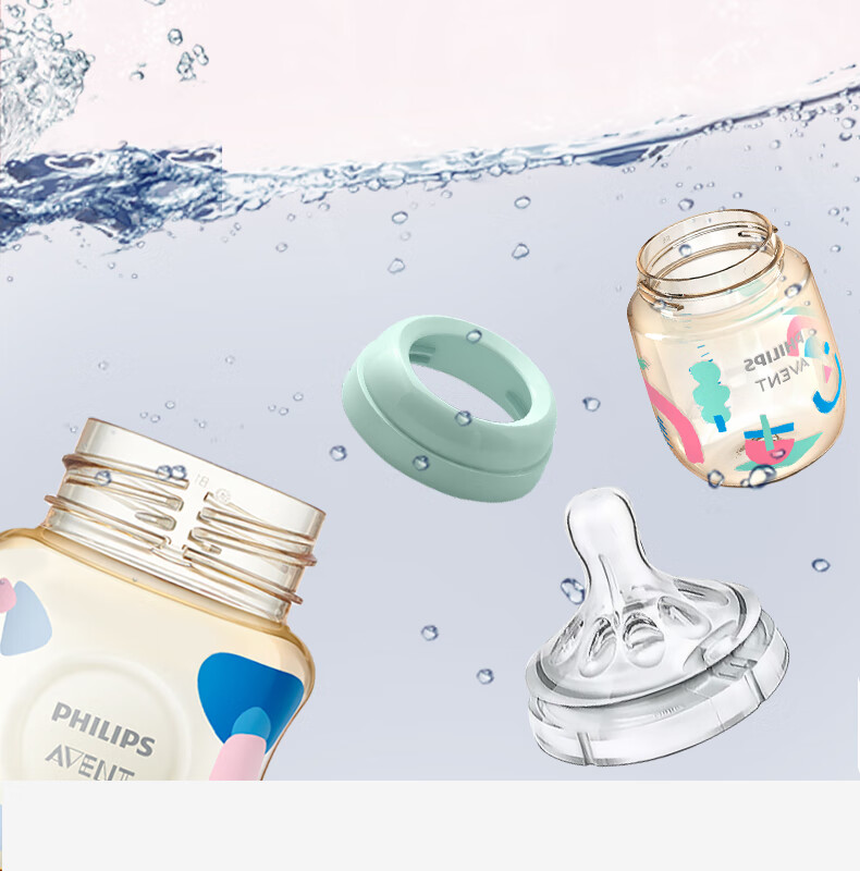 Бутылочка для кормления Philips AVENT, художественная роспись, цветная, с широким горлышком, PPSU, 260 мл, SCY943/01
