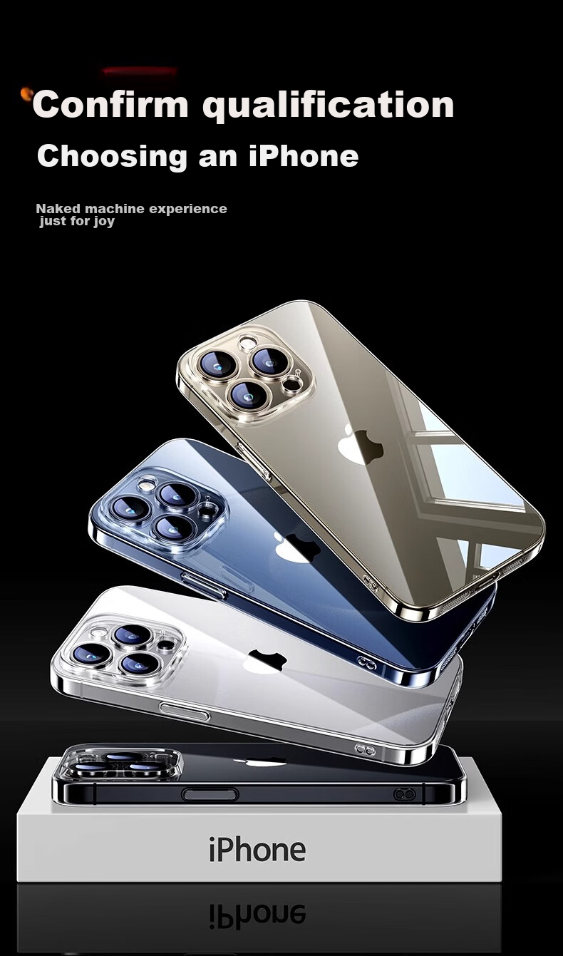 Противоударный чехол DIVI для Apple iPhone 15 Pro Max, прозрачный силиконовый, ультратонкий, защита от падений, простой стиль, с полной защитой
