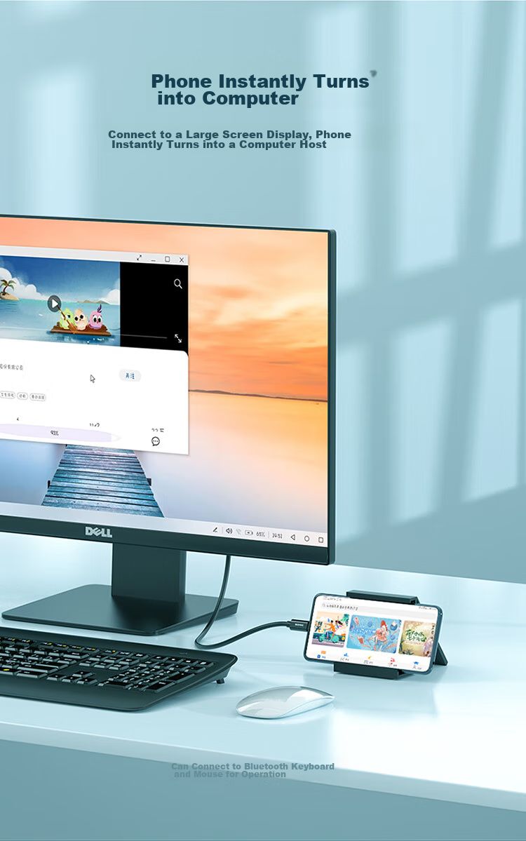 Кабель SAMZHE Type-C - HDMI, 2 метра, черный