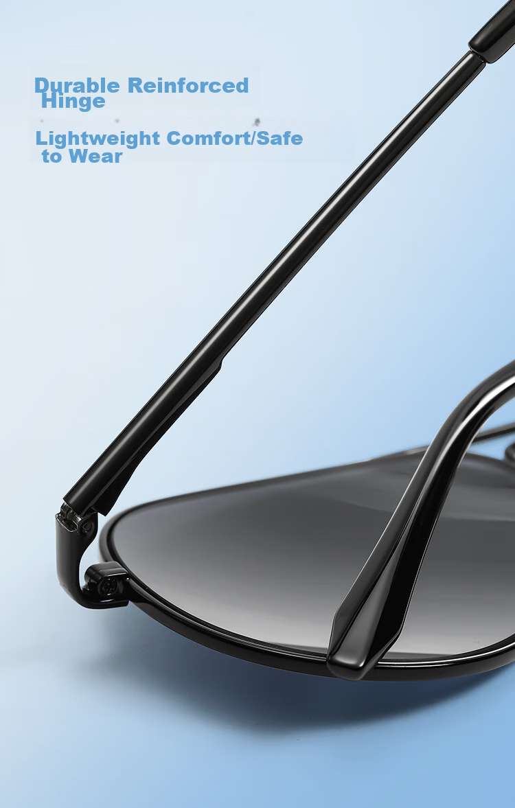 VEGOOS Солнцезащитные очки Авиаторы Polarized sunglasses for Men, Classic Aviator Style, Frog-Eye Glasses, Stylish Driving Sunglasses