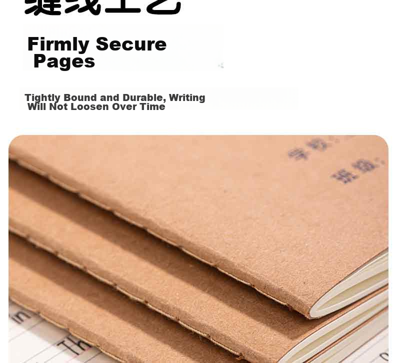 Дневник Deli "English Notebook" A5, 30 листов, сшитый, крафтовая бумага, набор из 5 штук