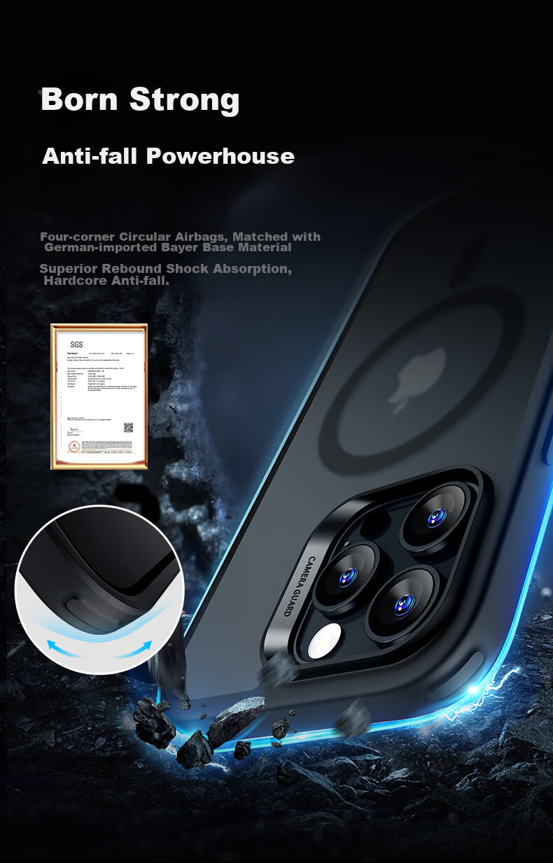 Чехол ESR для iPhone 16 Pro Max, прозрачный, с магнитами, защита камеры, ультратонкий, противоударный