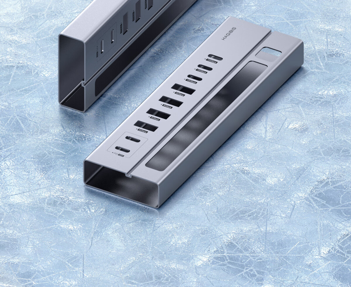 Хаб Hagibis Type-C, док-станция 9-в-1 с PD зарядкой, USB 3.1/3.0/2.0, HDMI, Ethernet, SD/TF кардридер, аудиовыход, для MacBook и других ноутбуков