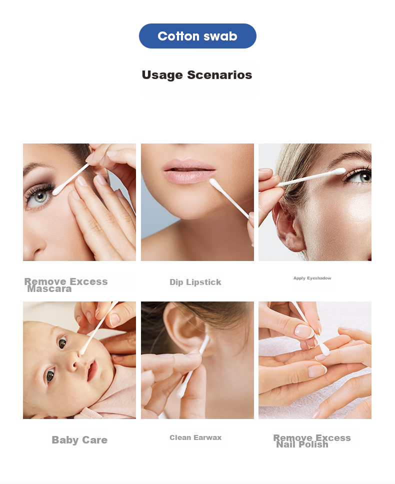Ватные палочки Beautyblend, индивидуальная упаковка, 102 шт.