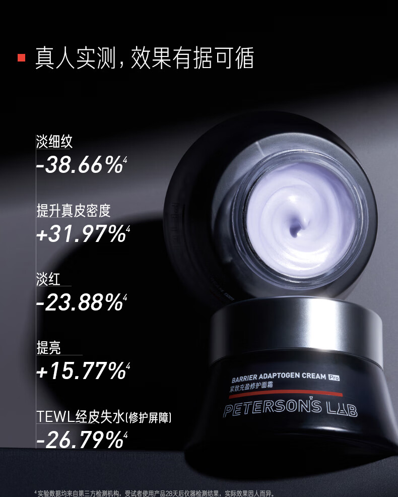 毕生之研厚脸皮霜Pro45g 紧致修护面霜淡纹保湿舒缓肌肤