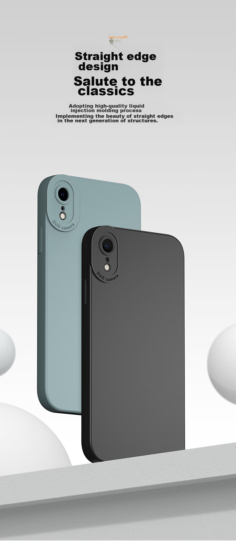 Чехол HOLDZU для Apple iPhone XR, силиконовый, противоударный, защита камеры, ультратонкий, графитовый черный