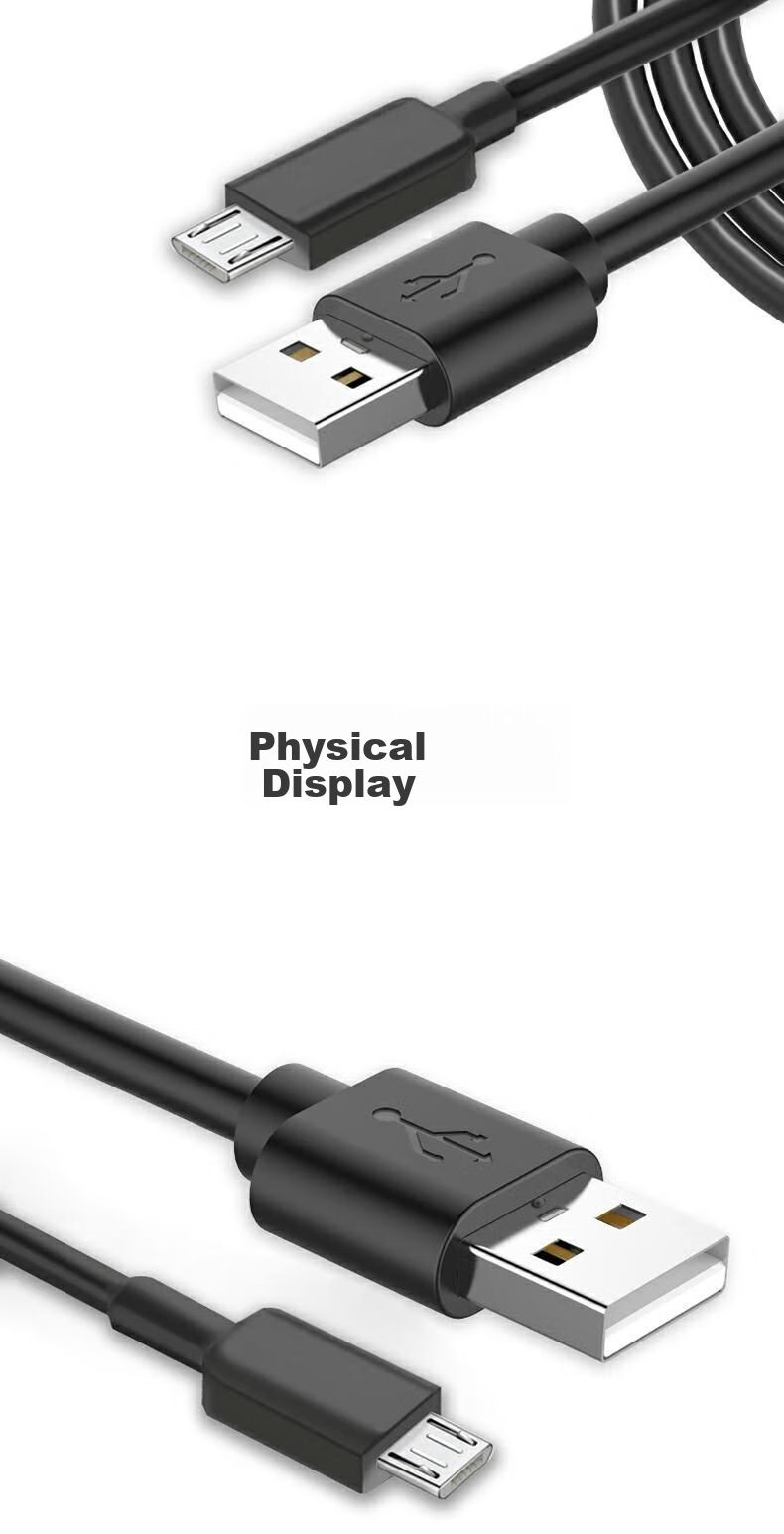 Кабель для зарядки Amazon Kindle, USB-Micro Android, 1 метр, черный