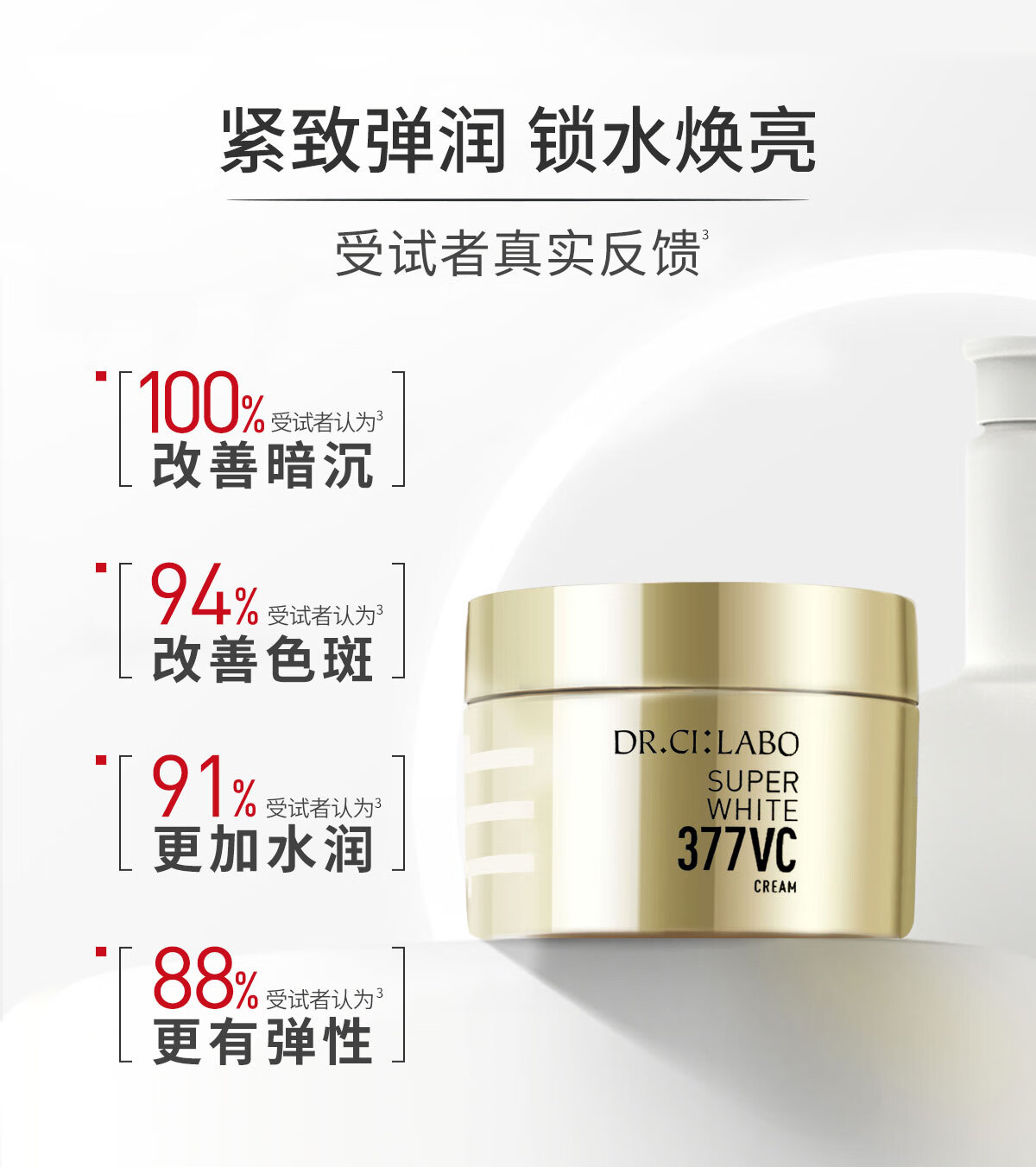 城野医生	（Dr.Ci:Labo）377美白面霜50g 补水保湿美白提亮 淡化斑点痘印 七夕情人节礼物
