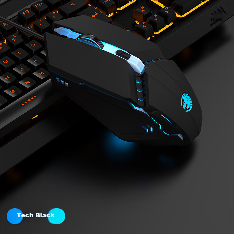 Механическая клавиатура EWEADN GX300 с подсветкой и игровой мышью, проводной набор для геймеров и офиса