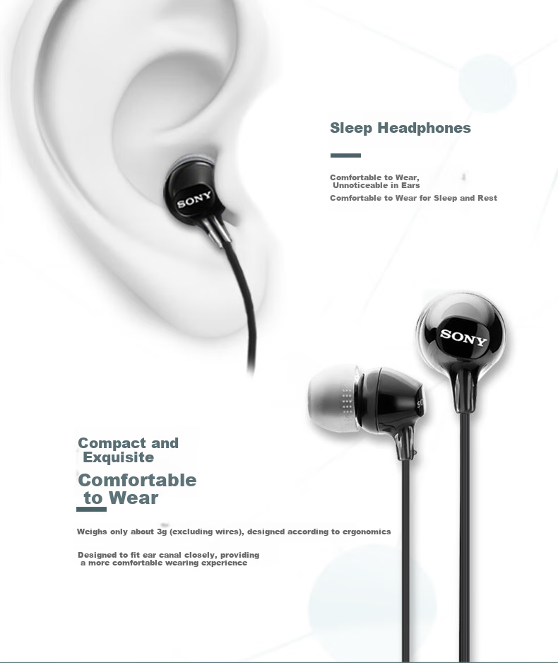 Проводные наушники SONY MDR-EX15LP, внутриканальные, совместимы с мобильными телефонами и компьютерами, белые