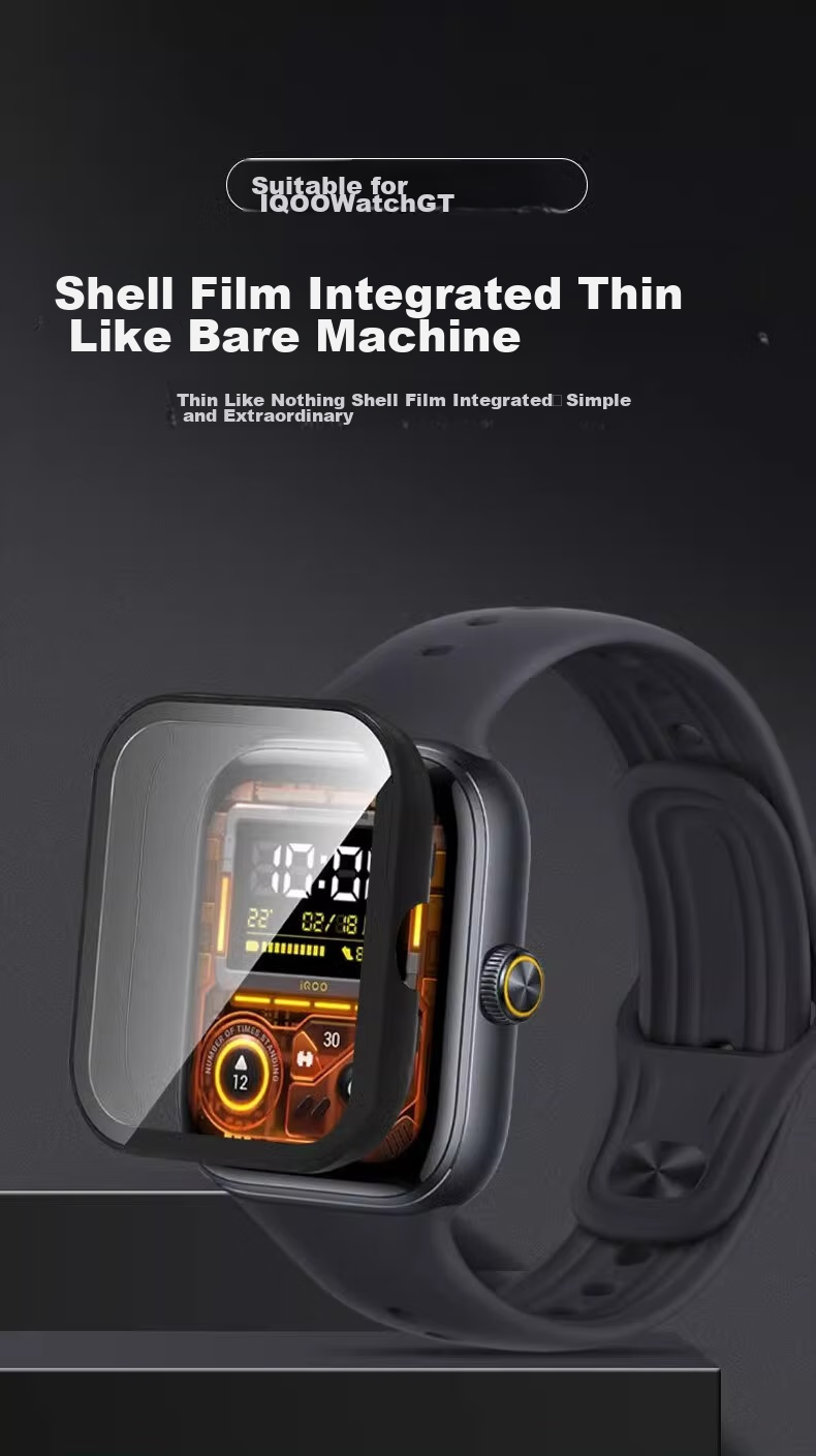 Защитный чехол-пленка для часов vivo Watch GT, полноразмерный, прозрачный, противоотпечатковый, закаленное стекло