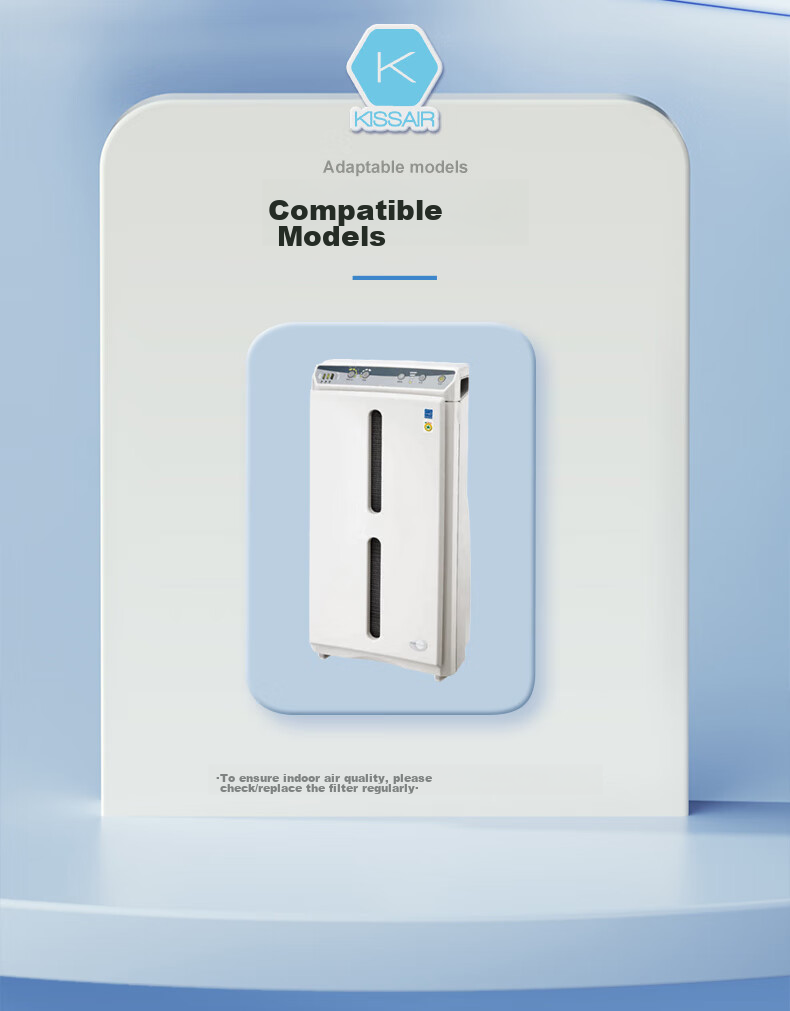 Фильтр для очистителя воздуха KISSAIR, HEPA, угольный, PM2.5, совместимый с Amway Yinxin