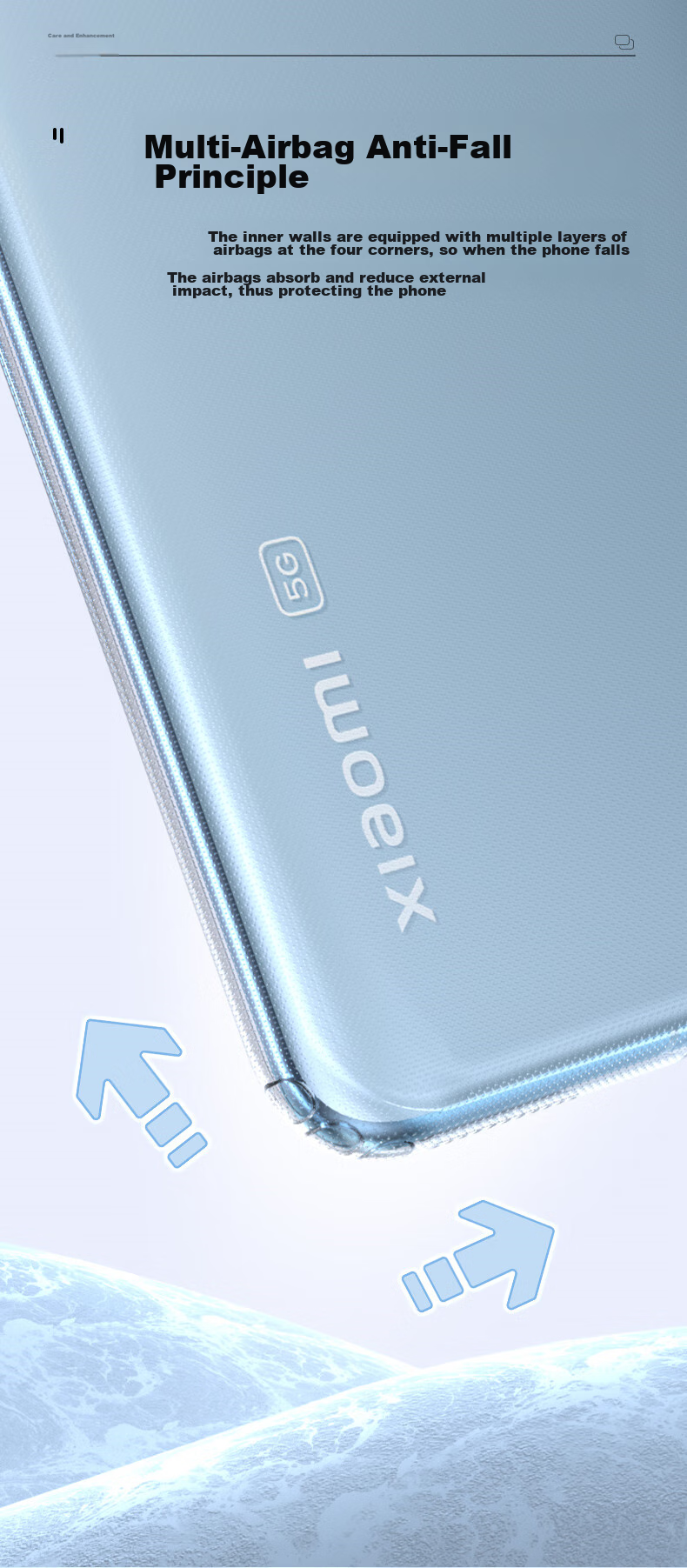 Чехол LLUNC для Xiaomi 12/12X/12S, защита линз, прозрачный, противоударный, тонкий TPU, бизнес-стиль