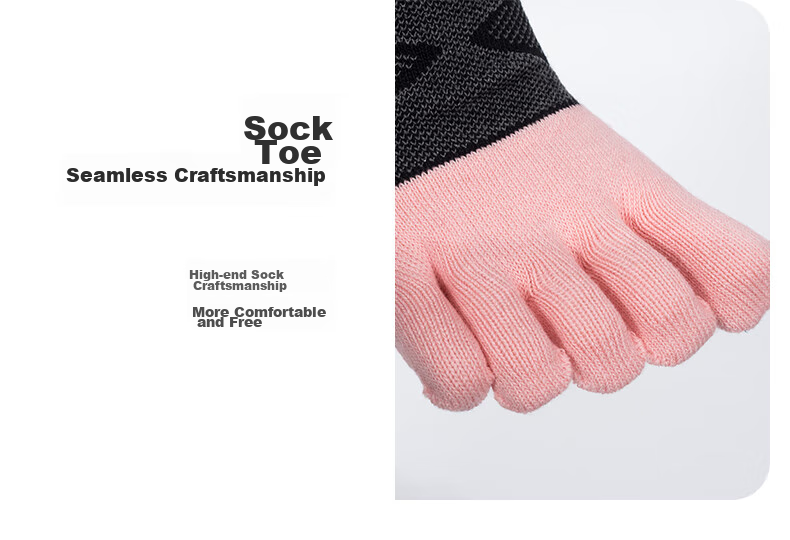 Носки TFO Competition-Level Outdoor Five-Toe Socks, спортивные носки для хайкинга и бега, женские, светло-розовые