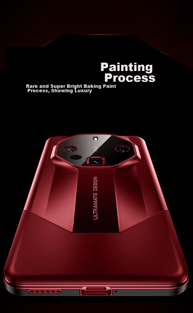 Чехол для Huawei Mate60 RS от IM-CHEN, металлический, с защитой объектива, бизнес-стиль, черный