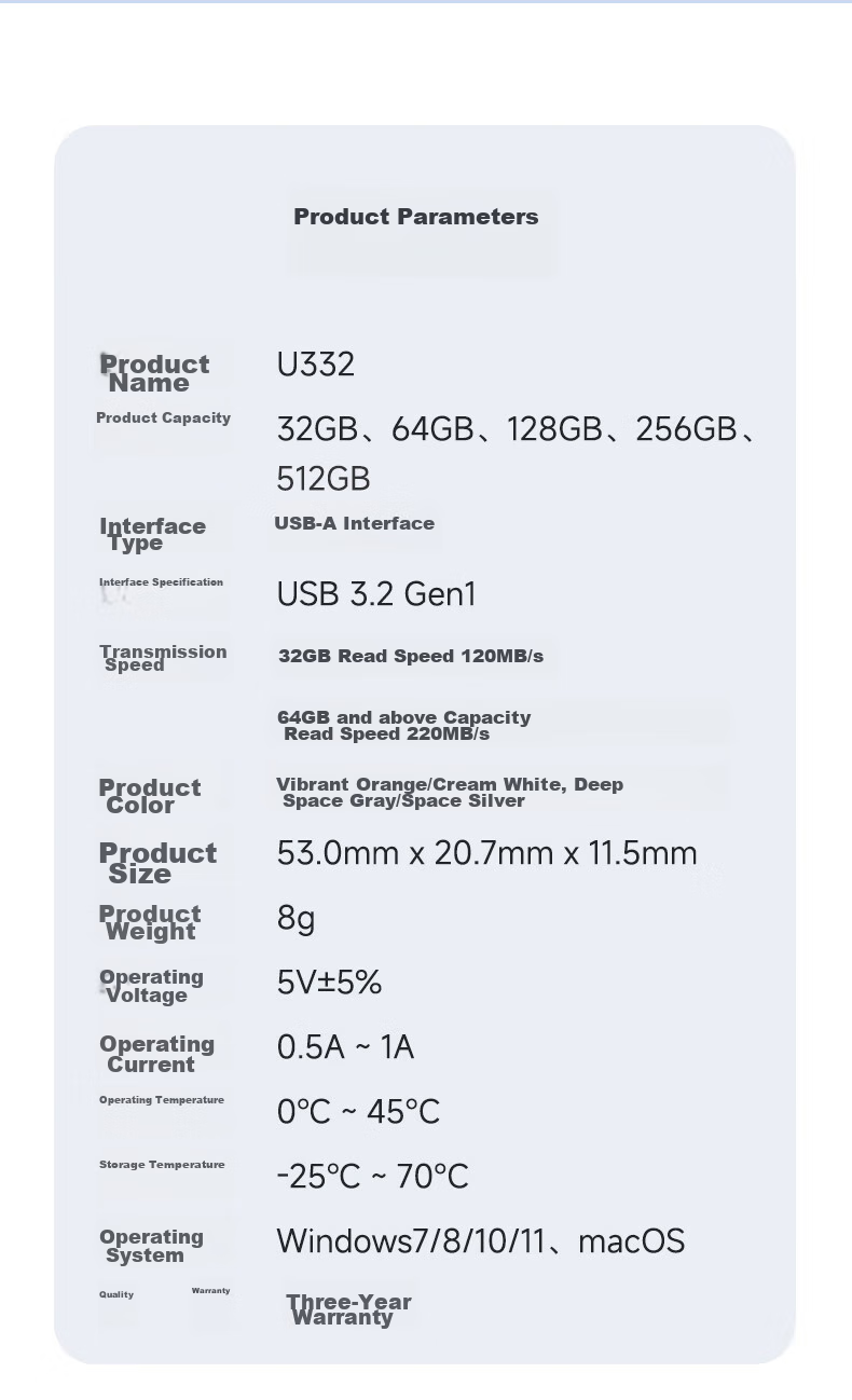 USB-накопитель Aigo U332, 64 ГБ, USB 3.2, выдвижной дизайн, двухцветный, космический серый