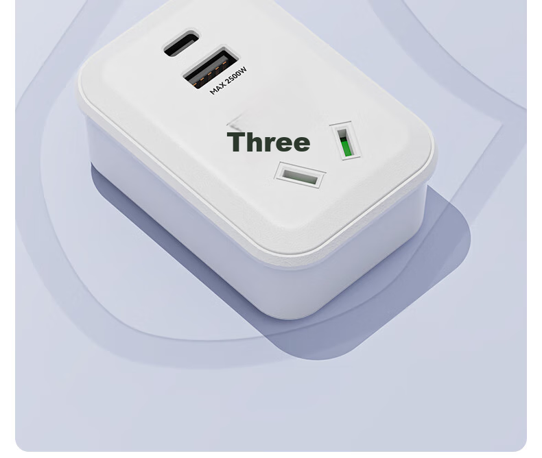 Универсальный переходник Etman с USB/Type-C, британская вилка, конвертер для путешествий