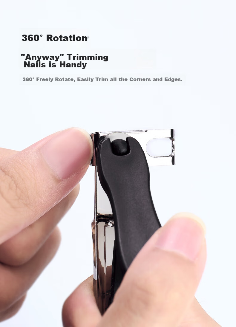 ZWILLING 360-градусный вращающийся маникюрный клиппер, импортный, анти-брызг, из нержавеющей стали с пилкой, Германия