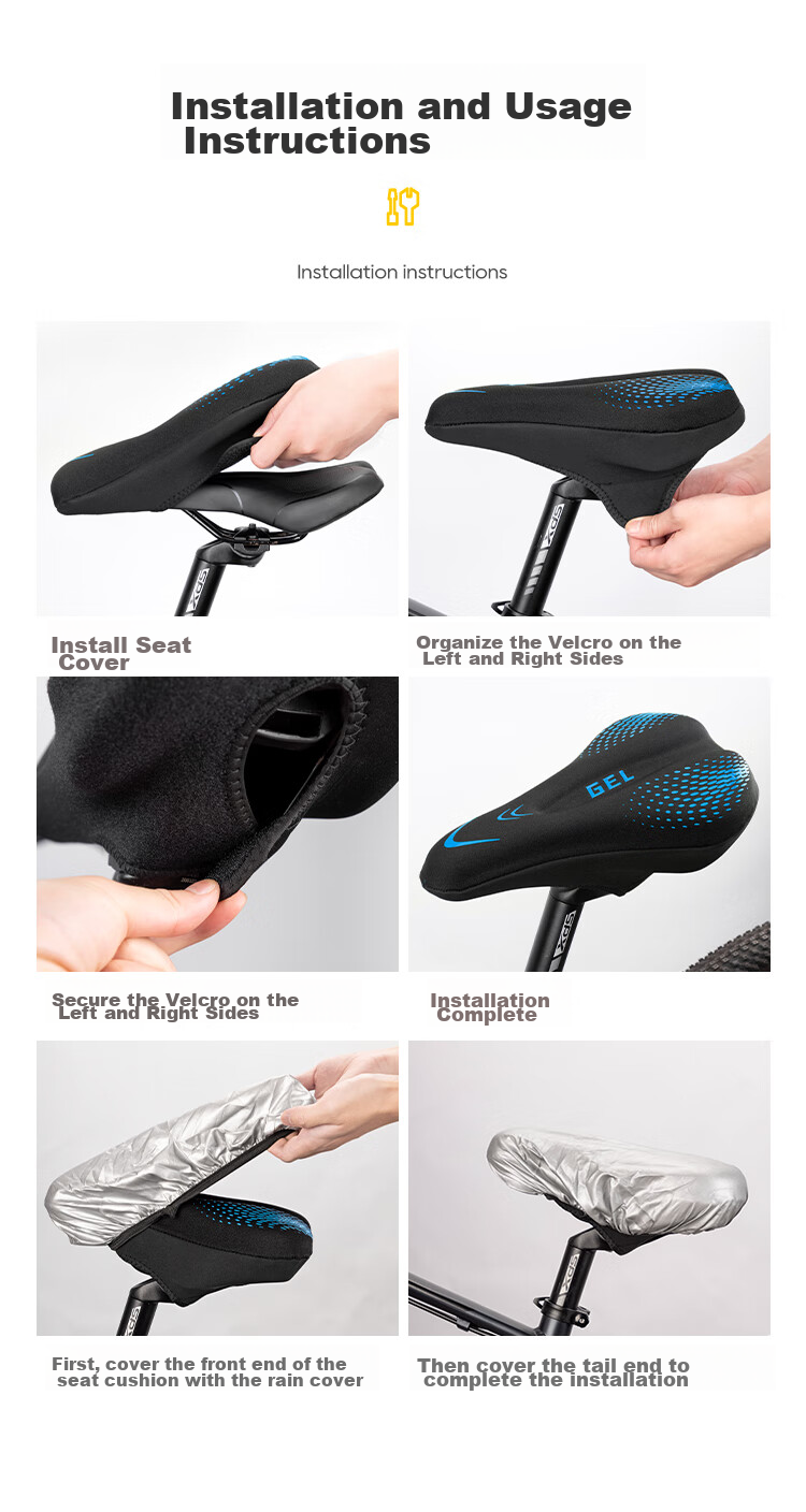 Чехол на велосипедное сиденье Move Iron, утолщенный, с гелевой набивкой, универсальный для горных и шоссейных велосипедов, красный