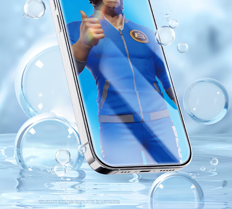 Защитное стекло Lanxingxiansheng для iPhone 16/15, полное покрытие, высокая четкость, безрамочное защитное стекло