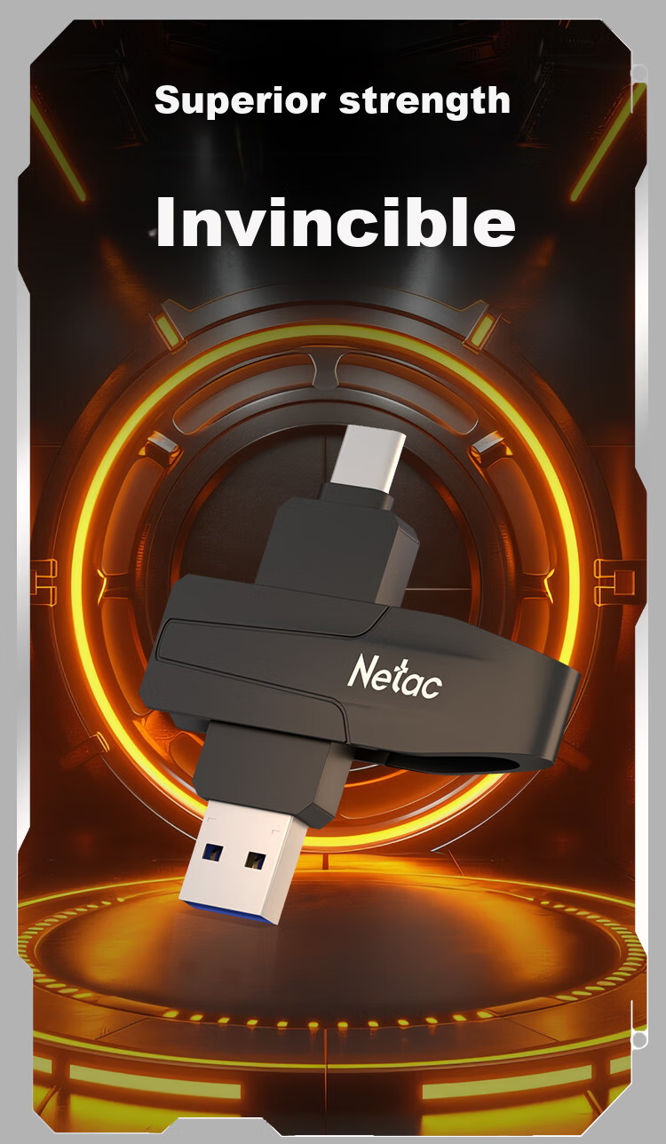 USB-накопитель Netac US8 512GB, Type-C, USB 3.2