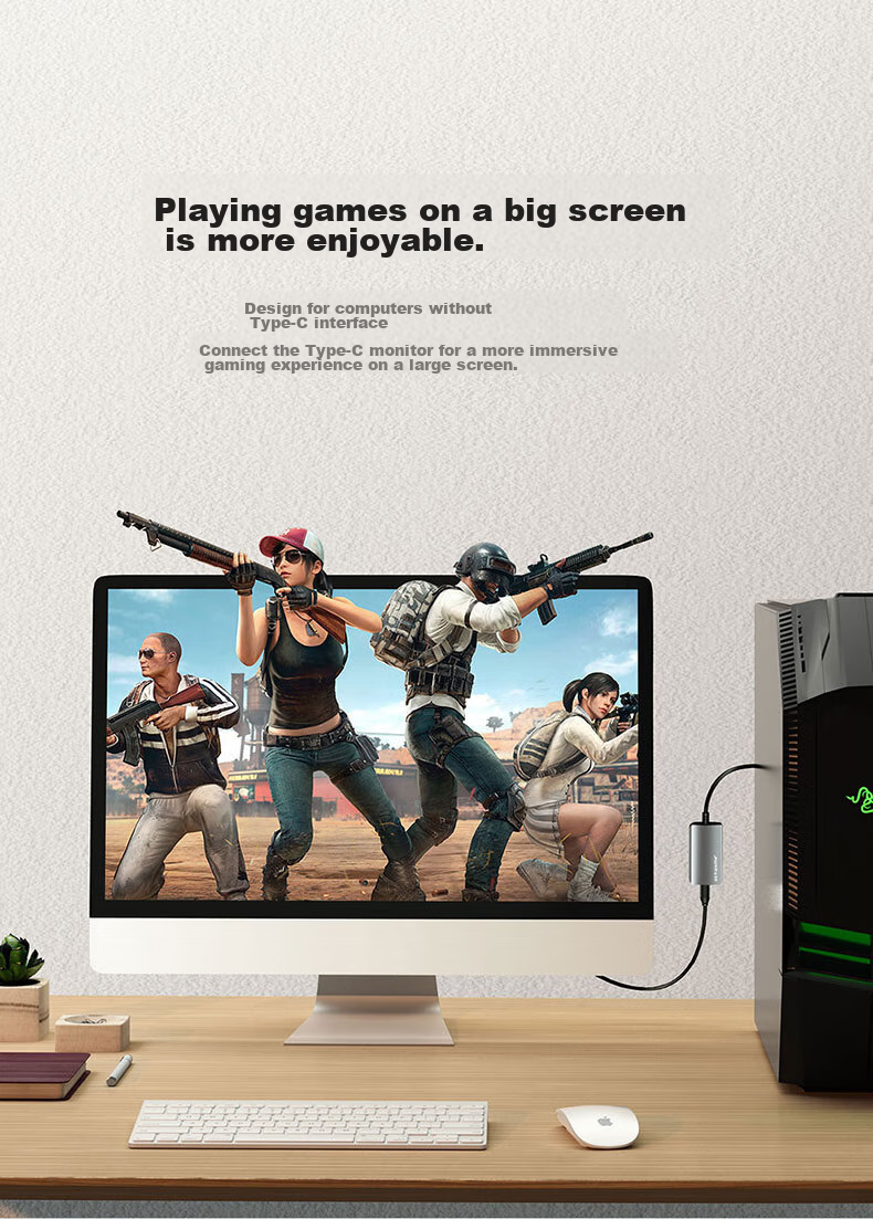 Переходник ULT-unite HDMI на Type-C, 4K@60Hz, 0.1м, черный