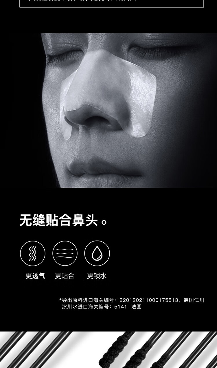 如薇（RNW）去黑头鼻贴导出吸粉刺不撕拉温和男女t区鼻头黑头清理清洁套装 去黑头鼻贴3盒 30片