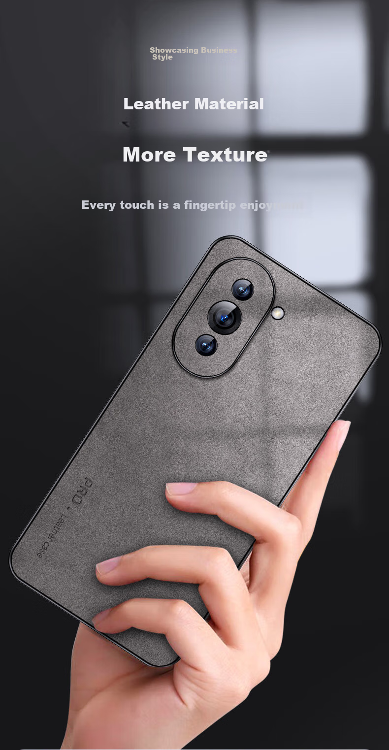 Чехол для Huawei Nova 10, противоударный, с защитой камеры, силиконовый, бизнес-стиль, серый