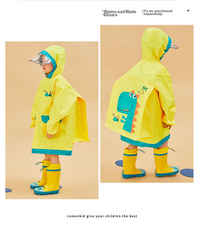 Детские резиновые сапоги Lemonkid, водонепроницаемые, нескользящие, желтые, размер 34