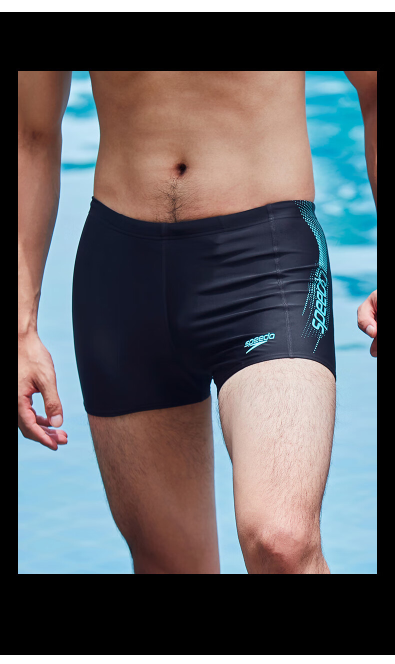 Мужские плавки Speedo с большим логотипом, быстросохнущие, защита от хлора, размер 38